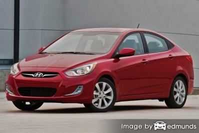 Insurance rates Hyundai Accent in Raleigh
