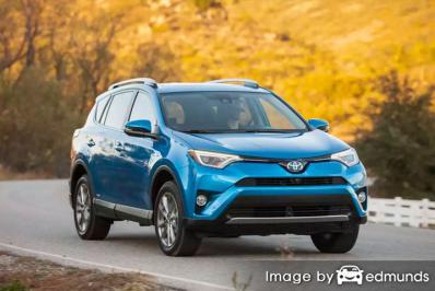 Insurance rates Toyota Rav4 Hybrid in Raleigh