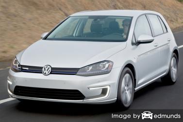 Insurance rates Volkswagen e-Golf in Raleigh