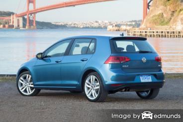 Insurance rates Volkswagen Golf in Raleigh