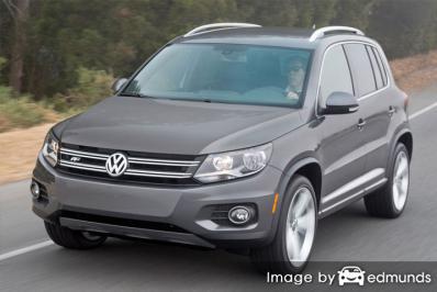 Insurance rates Volkswagen Tiguan in Raleigh